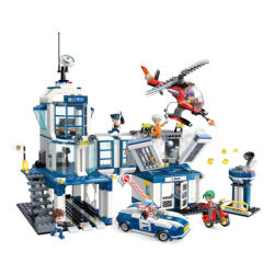 Qman építőkészlet Mine City W1937 Rendőrőrs 731 db (LEGO kompatibilis) (QMW1937)