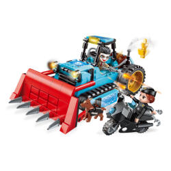 Qman építőkészlet Police Battle Force W1927 Bulldózer 247 db (LEGO kompatibilis) (QMW1927)