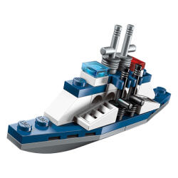 Qman építőkészlet Hyperfunction Tactical Unit 2101-3 kísérőhajó 3 az 1-ben 28 db (LEGO kompatibilis) (QM2101-3)