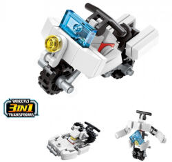 Qman építőkészlet Trans Collector 2104-10 Motorbike Aid 3 az 1-ben 36 db (LEGO kompatibilis) (QM2104-10)