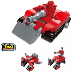 Qman építőkészlet Trans Collector 2104-4 Tank ágyúval 3 az 1-ben 36 db (LEGO kompatibilis) (QM2104-4)