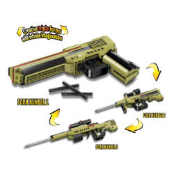 Qman építőkészlet Unlimited Ideas 4802 Fegyverdilemma 3 az 1-ben 142 db (LEGO kompatibilis) (QM4802)
