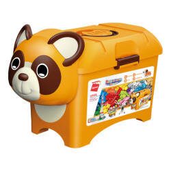 Qman építőkészlet Build N Learn 2906 Build box mosómedve 975 db (LEGO kompatibilis) (QM2906)