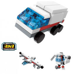 Qman építőkészlet Trans Collector 2104-7 Rescue carrier 3 az 1-ben 39 db (LEGO kompatibilis) (QM2104-7)