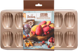 Decora Tava Madeleine 12 Cavitati 8 x 5.5 x H 1.2 cm, Aluminiu Antiaderent (70112)
