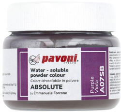 La Pavoni Colorant Alimentar Hidrosolubil Pudra ABSOLUTE, Violet fara E171, 50 gr (A07SB)