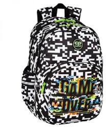 COOLPACK Rider iskolai hátizsák - 27 literes - GAME OVER fekete/fehér (59679CP)