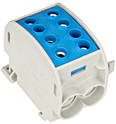 Schrack Technik Nagyáramú burkolt elágazókapocs, 70mm2, 1p/4 leágazás, kék (IK026320)