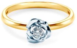 SAVICKI Inel de logodnă SAVICKI: aur bicolor, diamant - savicki - 4 592,00 RON