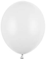 Partydeco Lufi Strong 5" (12cm-es) Latex léggömb, 100db/csomag, metál fehér (LUFI824844)