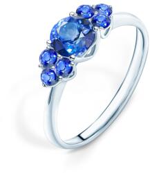 SAVICKI Inel de logodnă Fairytale: aur alb, safir albastru - savicki - 7 928,00 RON
