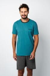 Italian Fashion Pijamale scurte bărbați Stefano turcoaz, XXL