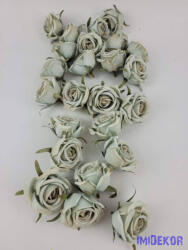  Rózsa selyemvirág fej 5 cm AUT - Antik Kék