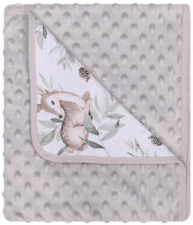 DuetBaby Minky pléd 90x80 cm SZÜRKE ŐZIKE (DB625-SZO)