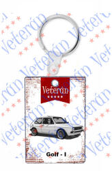  Veterán autós kulcstartó - Golf - I Fehér (397218)