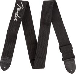 Fender Black Poly Strap 2" Grey Fender logo