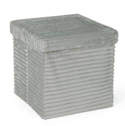 Bizzotto Taburet catifea gri Sedona 38x38x38 cm (0734141)