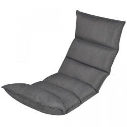 vidaXL Șezlong de podea pliabil 50 x 130 cm, material textil, gri (242397)