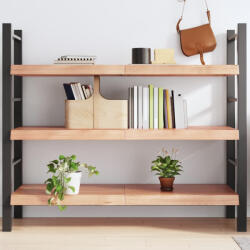vidaXL világosbarna kezelt tömör tölgyfa fali polc 140 x 60 x (2-6) cm (363707) - balena