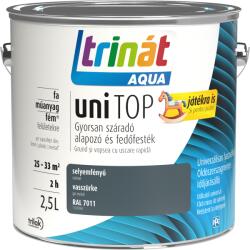 Trilak Aqua Unitop selyemfényű zománcfesték 2,5 l - Vasszürke