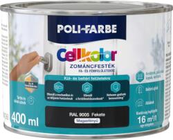 POLI-FARBE Cellkolor fényes zománcfesték 0,4 l - Fekete