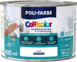 POLI-FARBE Cellkolor selyemfényű zománcfesték 0,4 l - Fehér