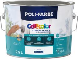 POLI-FARBE Cellkolor selyemfényű zománcfesték 2,5 l - Fehér