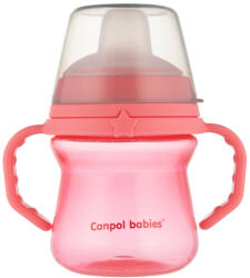 Canpol babies FirstCup szilikon ivócsőrrel rózsaszín 150 ml