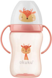AKUKU Szilikon itatócsőrrel csepegésmentes őzike 240 ml