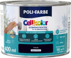 POLI-FARBE Cellkolor selyemfényű zománcfesték 0,4 l - Fekete