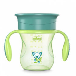 Chicco Perfect Cup 360 fogantyúval zöld koala 200 ml