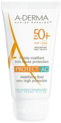A-DERMA Protect AC fényvédő mattító folyadék zsíros bőrre SPF 50+ 40 ml