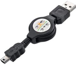 mobilNET Kihúzós töltő kábel USB/Mini USB (NKA-0025-UNI-MINVY)