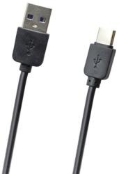 mobilNET USB typ C, fekete, 1m 2A adatkábell (KAB-0089-USB-TYPEC)