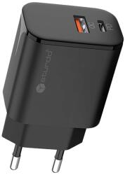 Sturdo 20W, Power Delivery + Quick Charge 3.0, fekete - töltő adapter (NSI-0043-STU-PD20W)