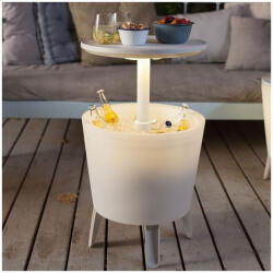 KETER Mini bar pentru gradina, iluminat, alb, Keter Cool Bar (231366)