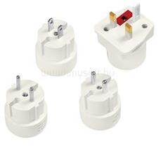 LOGILINK Aljzatadapter utazókészlet, 4 különböző adapter (LOGILINK_PA0186) (LOGILINK_PA0186)