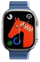 HOCO AS102_38_40_41 Apple Watch Series 9 41mm / Series 8 41mm / Series 7 41mm sötétkék/világoskék szilikon óraszíj (AS102_38_40_41)
