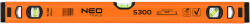 NEO TOOLS Vízmérték, alu, 3 libellás, S 300, 60cm (71-132) - szerszamparadicsom