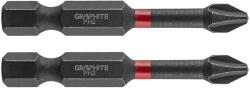 GRAPHITE Torziós ütvecsavarozó bit PH2x50mm, 2db (56H519) - szerszamparadicsom
