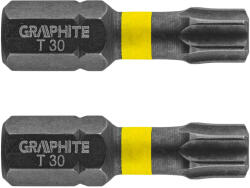 GRAPHITE Torziós ütvecsavarozó bit TX30x25mm, 2db (56H516) - szerszamparadicsom