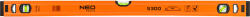 NEO TOOLS Vízmérték, alu, 3 libellás, S 300, 80cm (71-133) - szerszamparadicsom