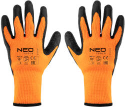 NEO TOOLS Munkakesztyű, hőszigetelt, latex bevonatú poliészter, 2242X, 10", Minimum rendelés: 5 pár (97-612-10)