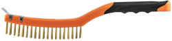 NEO TOOLS Drótkefe, sárgaréz, 3x19 sor, kaparóval (39-032) - szerszamparadicsom