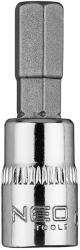 NEO TOOLS Imbusz dugókulcs 1/4" 37mm H7, Minimum rendelés: 5db (10-314)