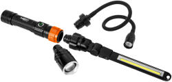 NEO TOOLS Akkus 3az1-ben vizsgálólámpa, tölthető, 350lum COB LED, 3W, IP44 (99-107) - szerszamparadicsom