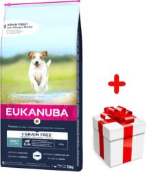 EUKANUBA Adult Small&Medium Grain Free 12kg +Surpriză Pentru Câine