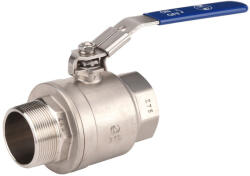 SFERACO 789 típusú rozsdamentes gömbcsap, 2részes, lakatolható, 1/2" fix KB (EG-789004-SFER)