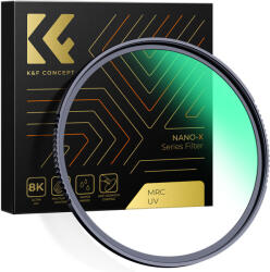 K&F Concept NANO-X series, B270, HD, MCUV szűrő, vízlepergető, karcálló, 58mm (KF-01-967)