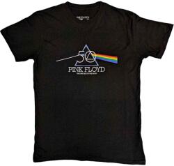 Pink Floyd 50th Prism Logo Тениска с къс ръкав Black S (PFTEE166MB01)